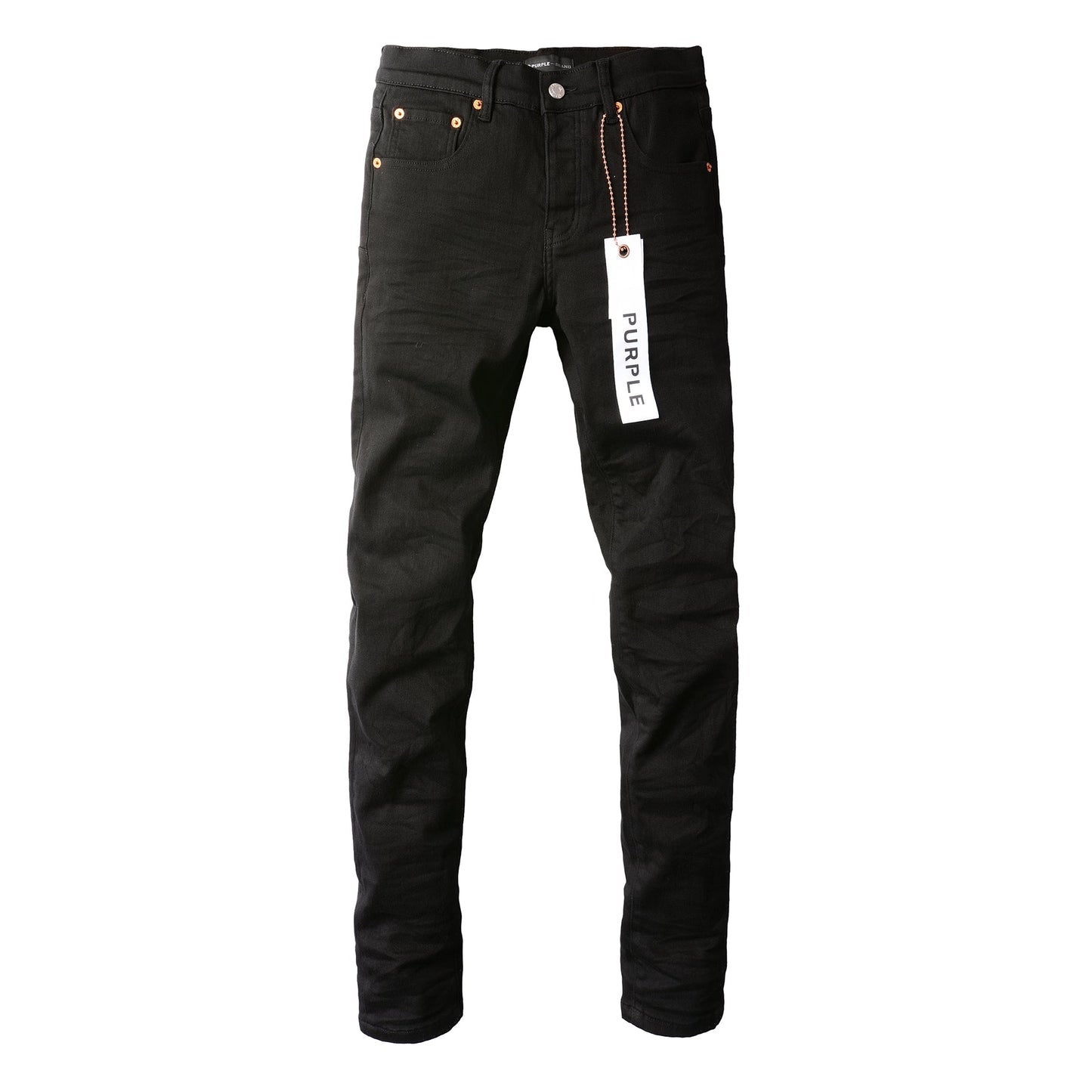 Men Streetwear Skinny Jeans Black Wash with Clean Minimalist Style 9023