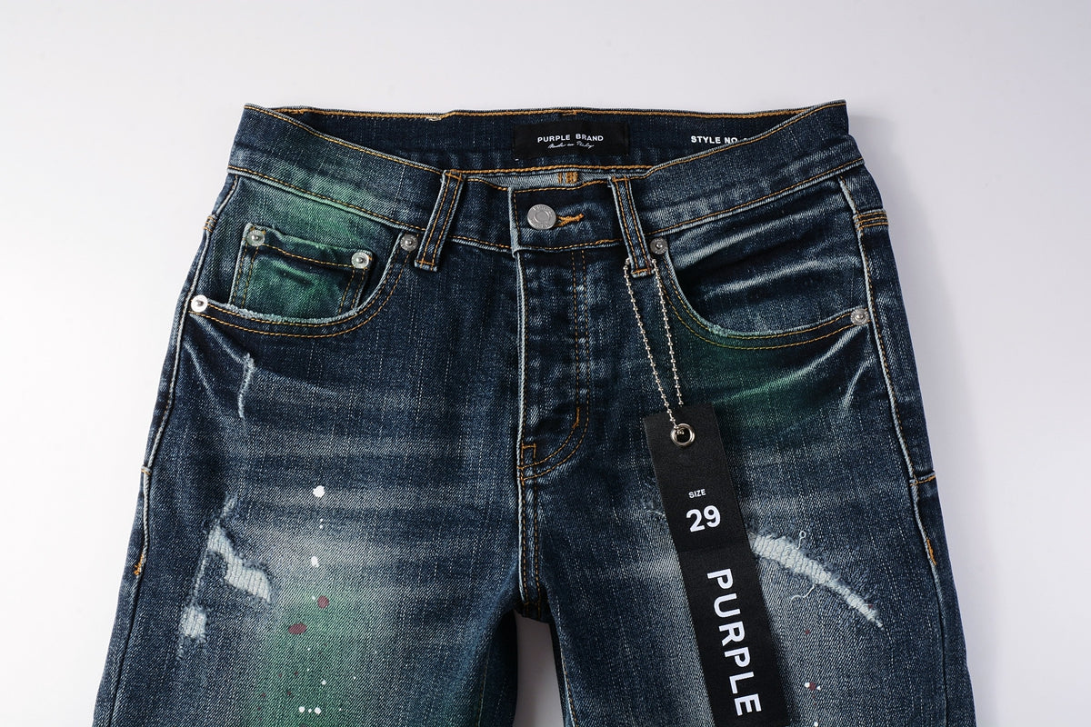 Blue Stretch Jeans 9070 with Medium Elasticity andFull Length Design