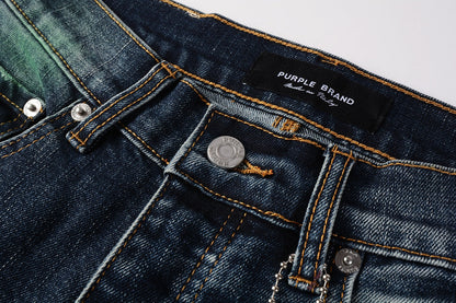 Blue Stretch Jeans 9070 with Medium Elasticity andFull Length Design