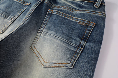 Purple Mens Jeans Designer Jeans High-End Quality Slim Casual Straight Design Skinny Straight Jeans