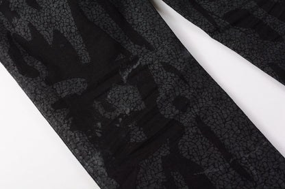 Jeans Coating Texture Personalized Fashion Trend High quality pants 9026