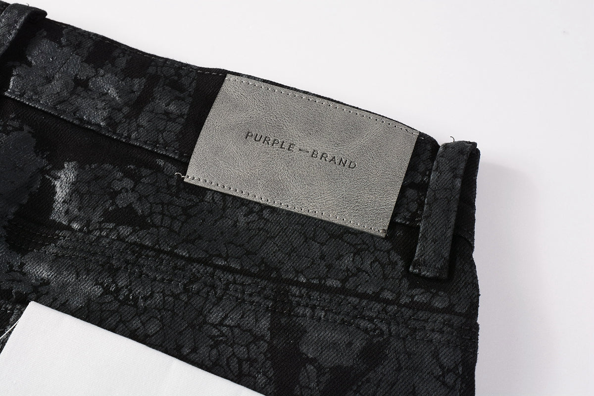 Jeans Coating Texture Personalized Fashion Trend High quality pants 9026